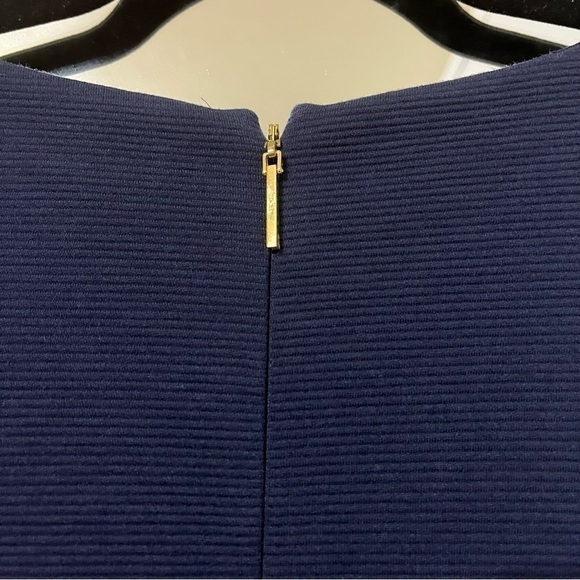 LILLY PULITZER Janice Navy Coral Knit Shift Embroidered Mini Dress Size XS - Picture 5 of 7